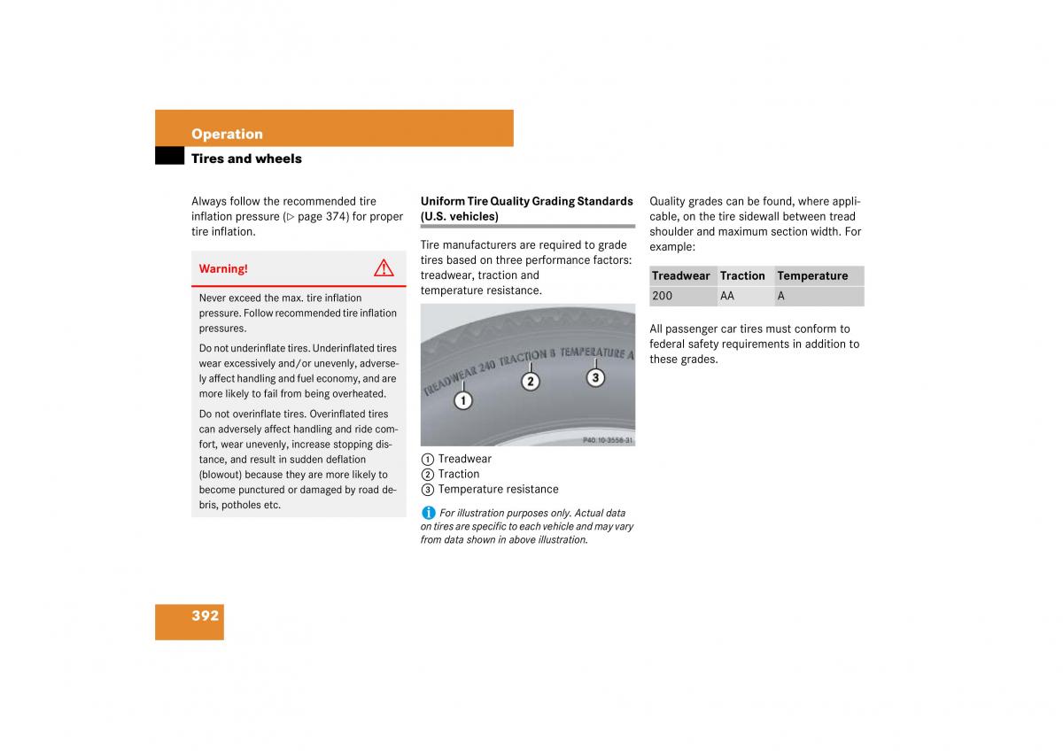 Mercedes Benz ML W164 owners manual / page 393