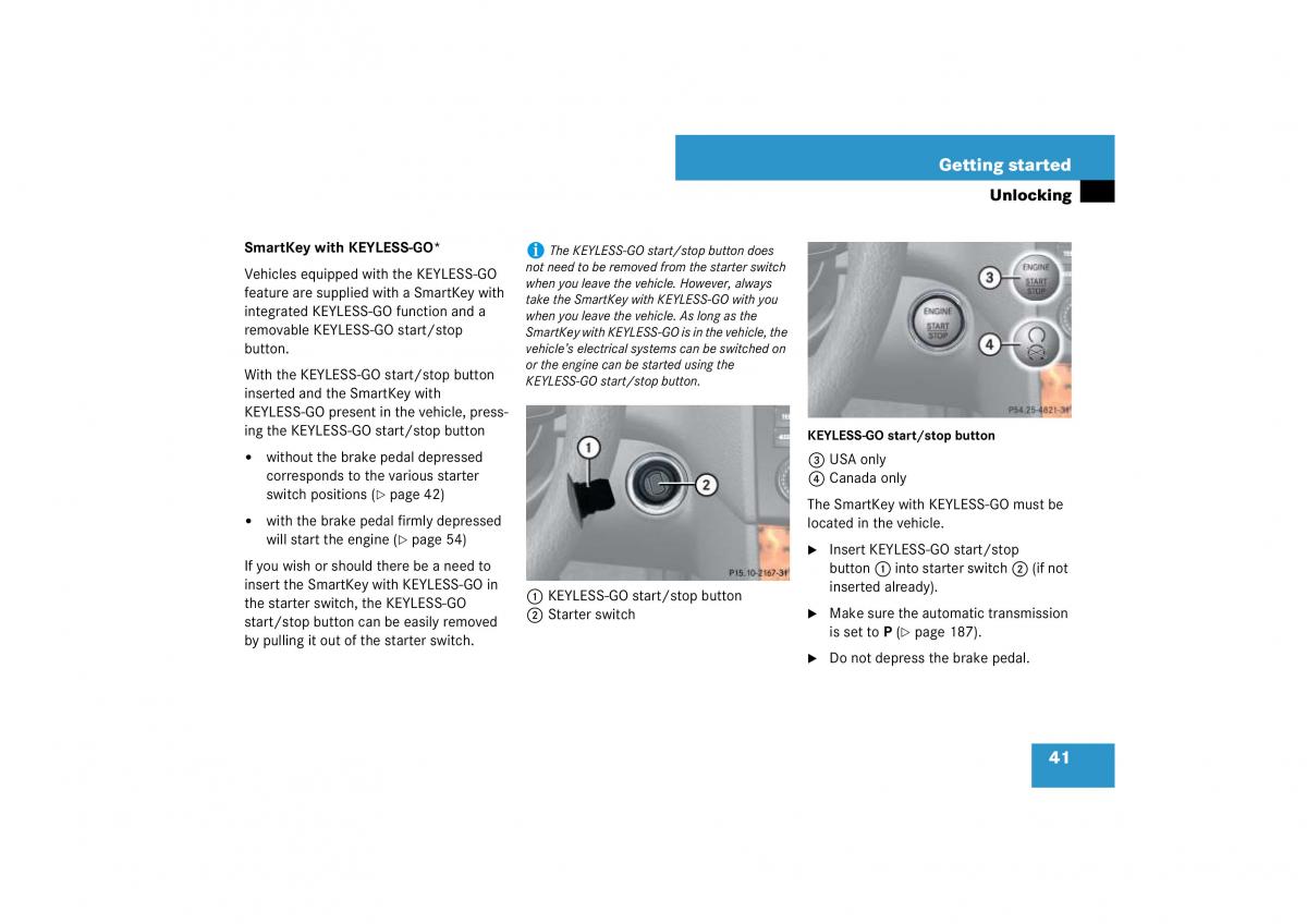 Mercedes Benz ML W164 owners manual / page 42