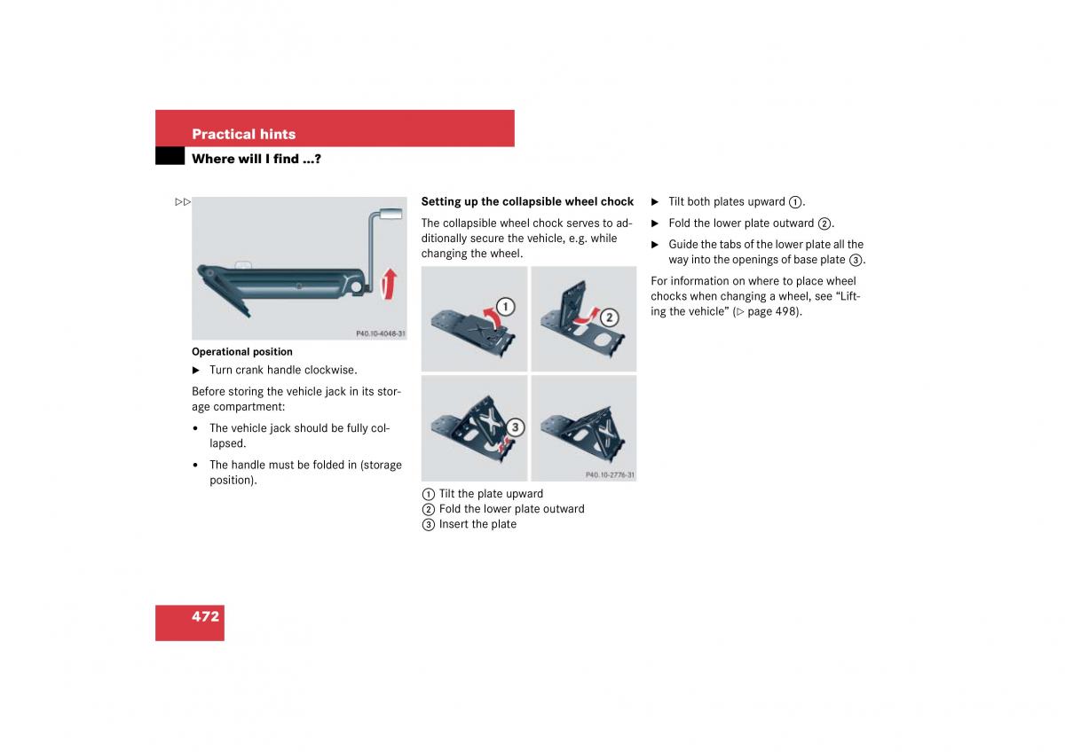 Mercedes Benz ML W164 owners manual / page 473