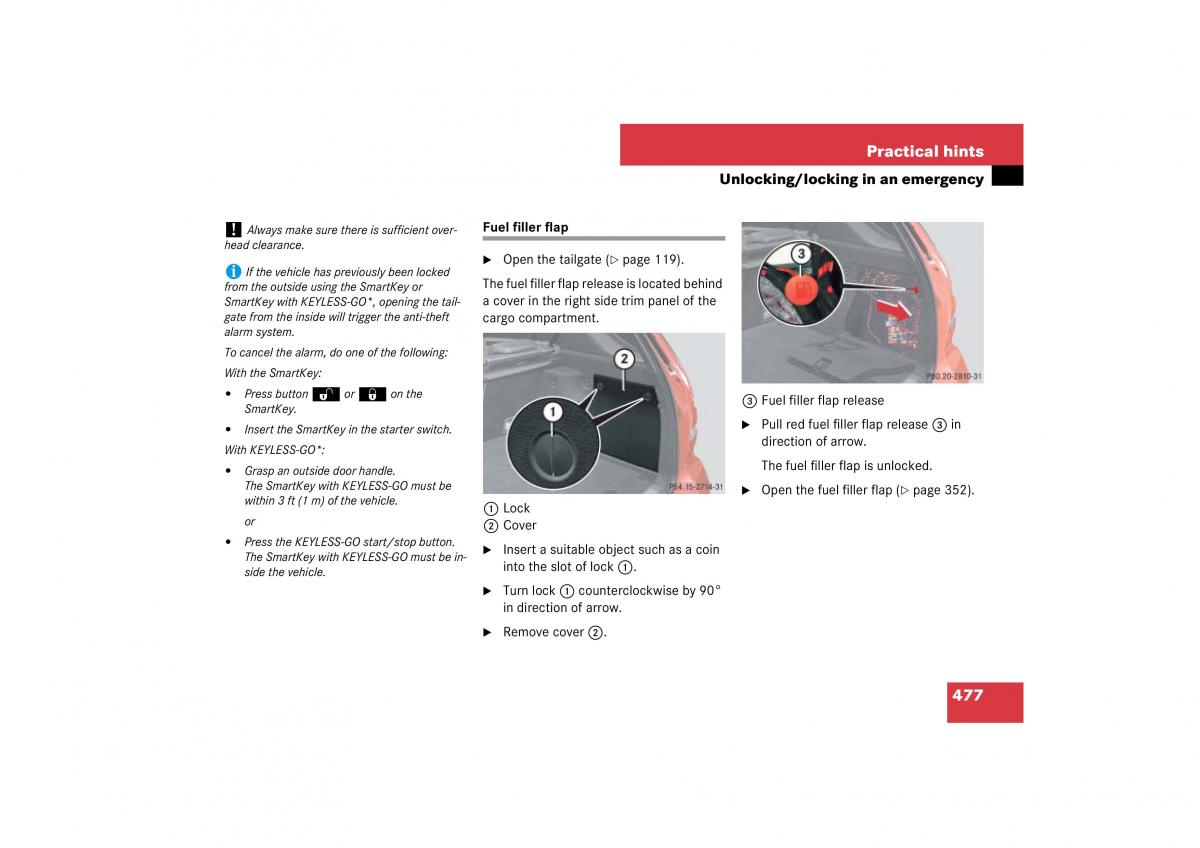 Mercedes Benz ML W164 owners manual / page 478