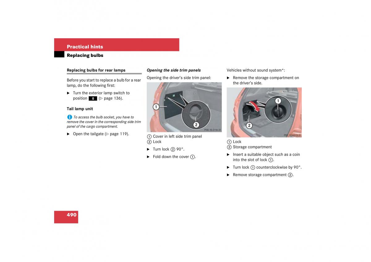 Mercedes Benz ML W164 owners manual / page 491