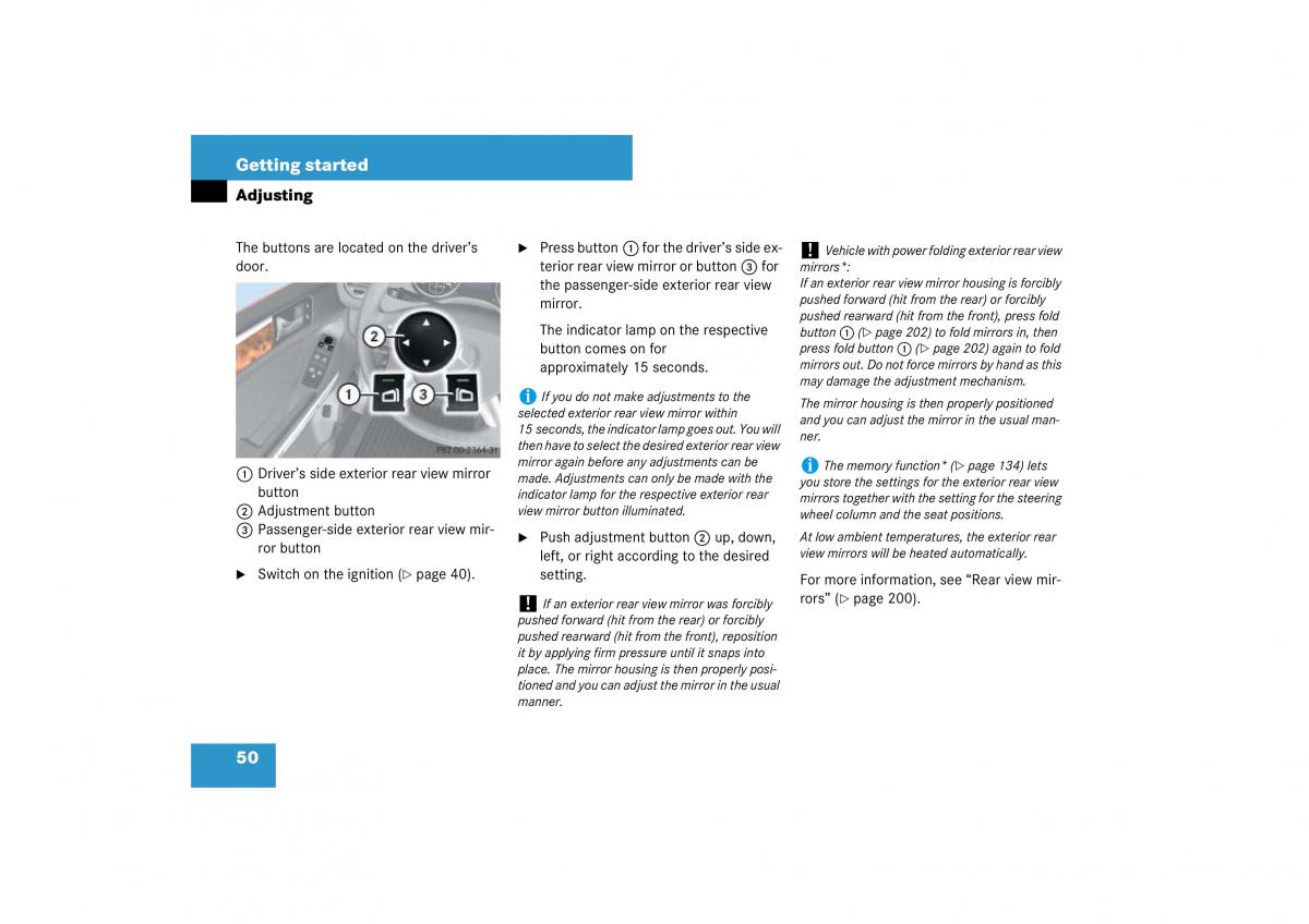 Mercedes Benz ML W164 owners manual / page 51