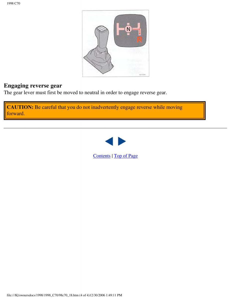 manual  Volvo C70 NI N1 owners manual / page 80