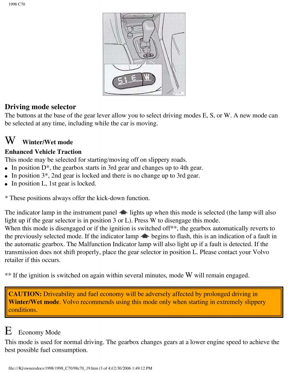 manual  Volvo C70 NI N1 owners manual / page 83