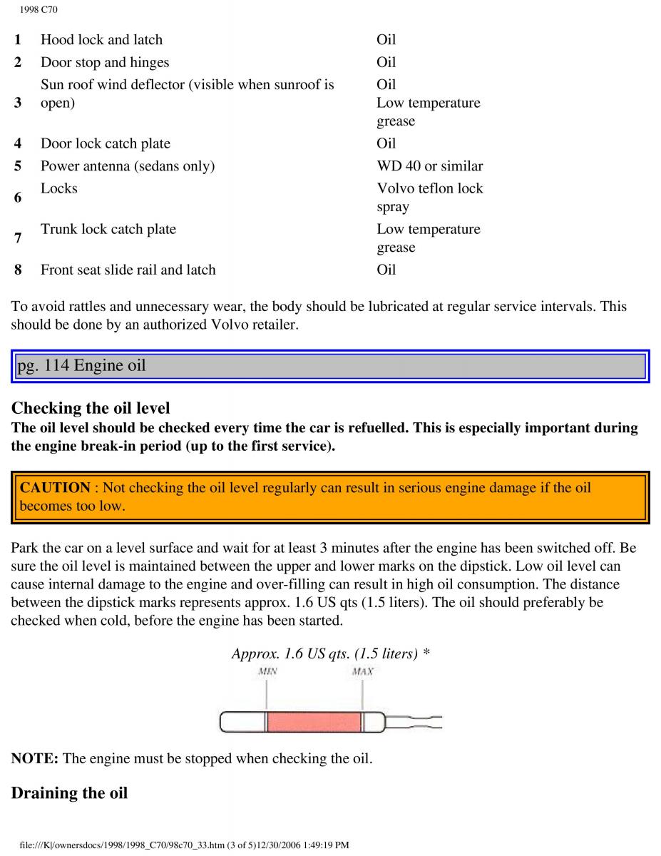 manual  Volvo C70 NI N1 owners manual / page 138