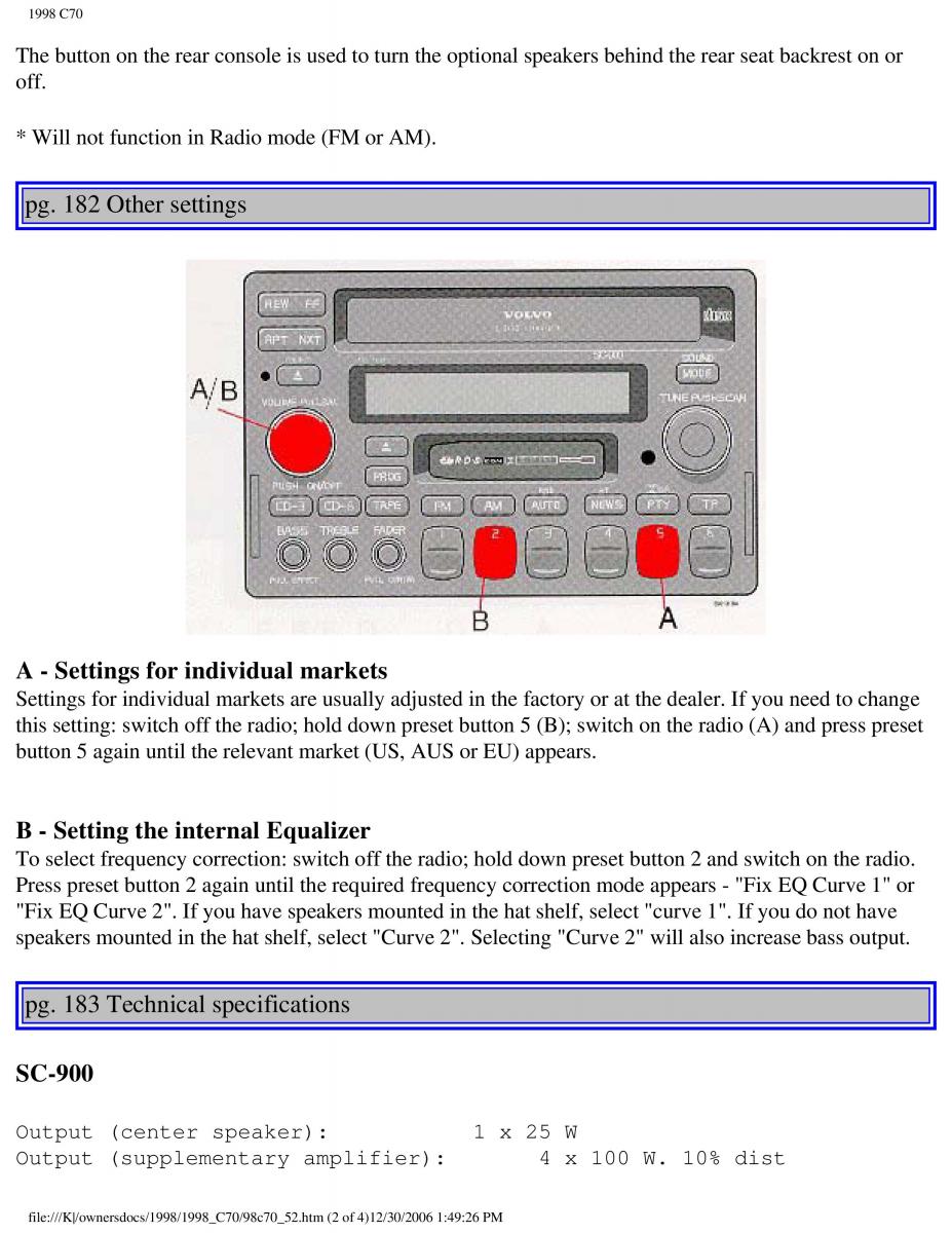 manual  Volvo C70 NI N1 owners manual / page 210