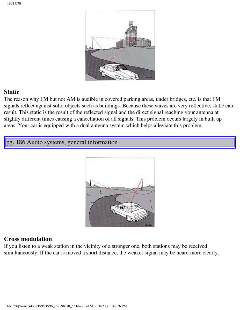 manual  Volvo C70 NI N1 owners manual / page 215