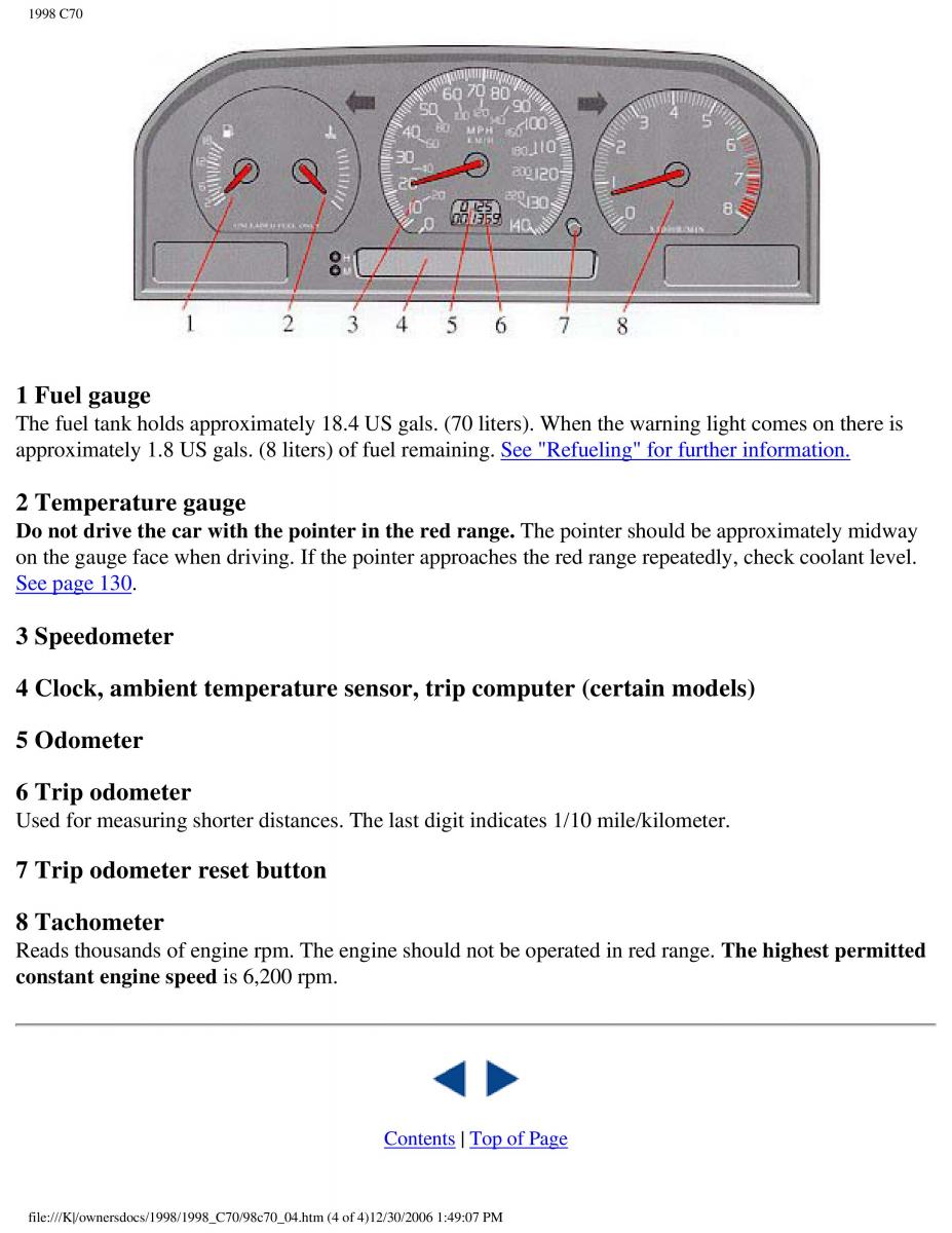 manual  Volvo C70 NI N1 owners manual / page 24