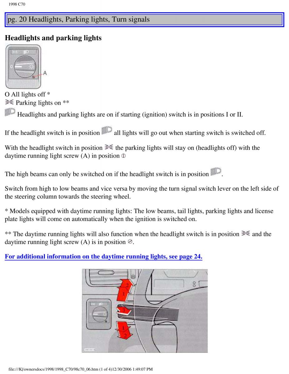 manual  Volvo C70 NI N1 owners manual / page 29