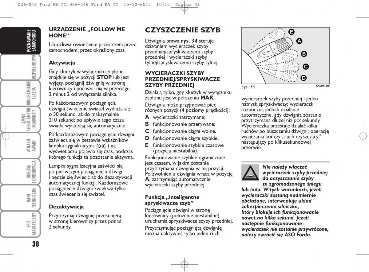 manual  Ford Ka II 2 instrukcja / page 55