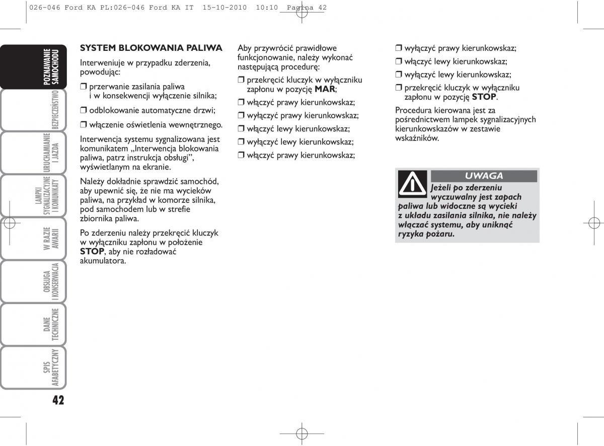 manual  Ford Ka II 2 instrukcja / page 59