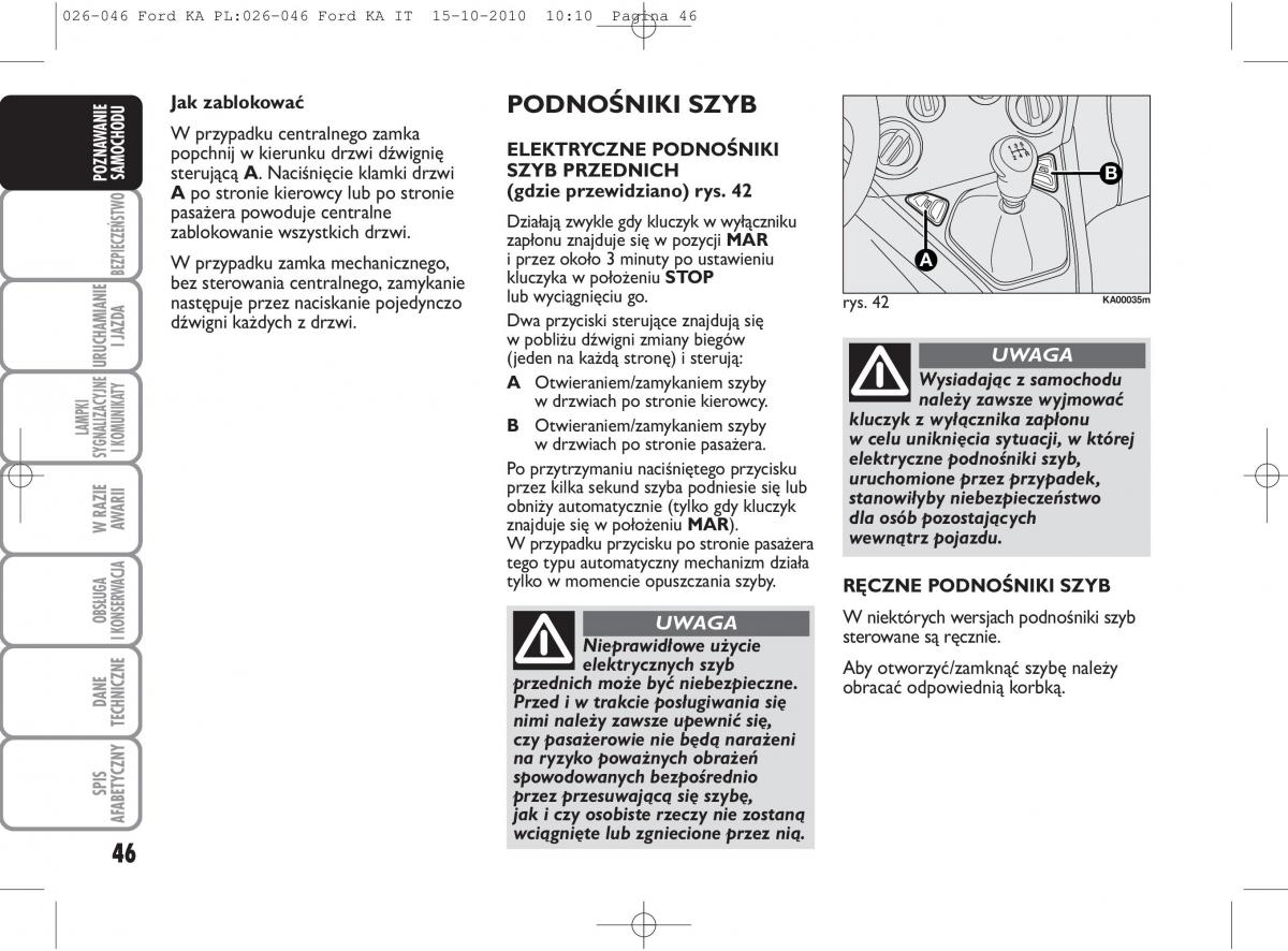 manual  Ford Ka II 2 instrukcja / page 63