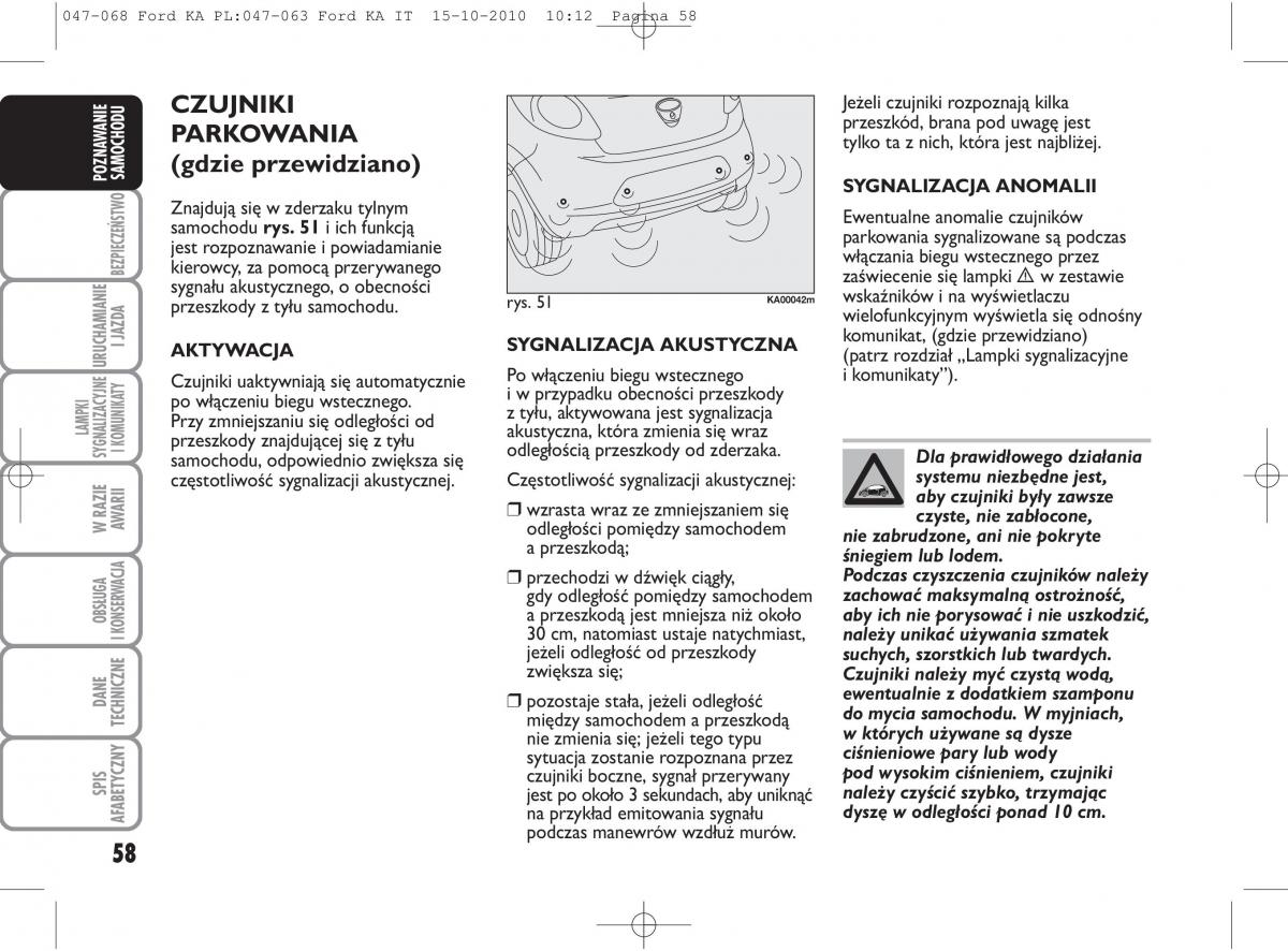 manual  Ford Ka II 2 instrukcja / page 75