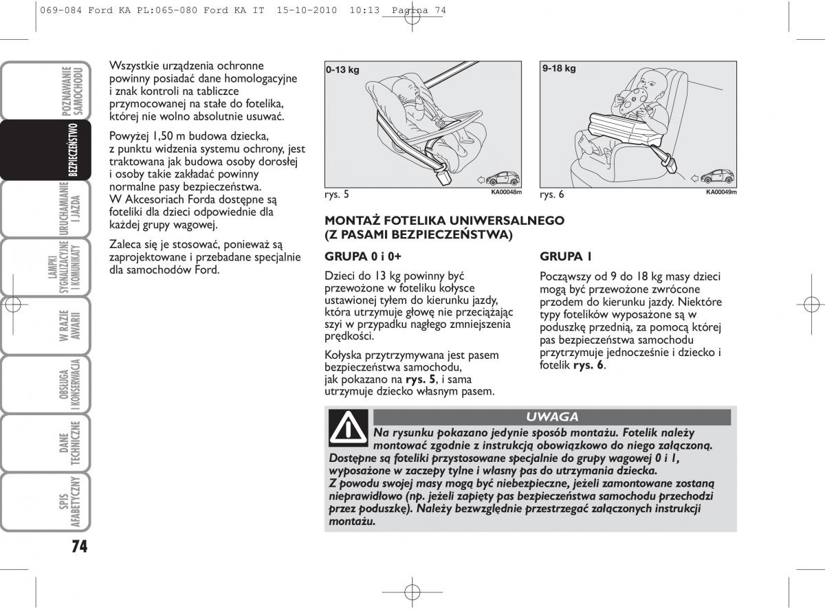 manual  Ford Ka II 2 instrukcja / page 91