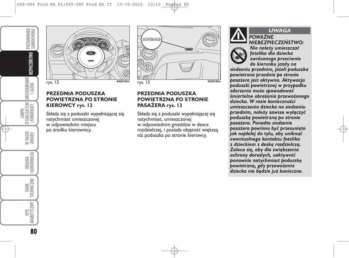 manual  Ford Ka II 2 instrukcja / page 97