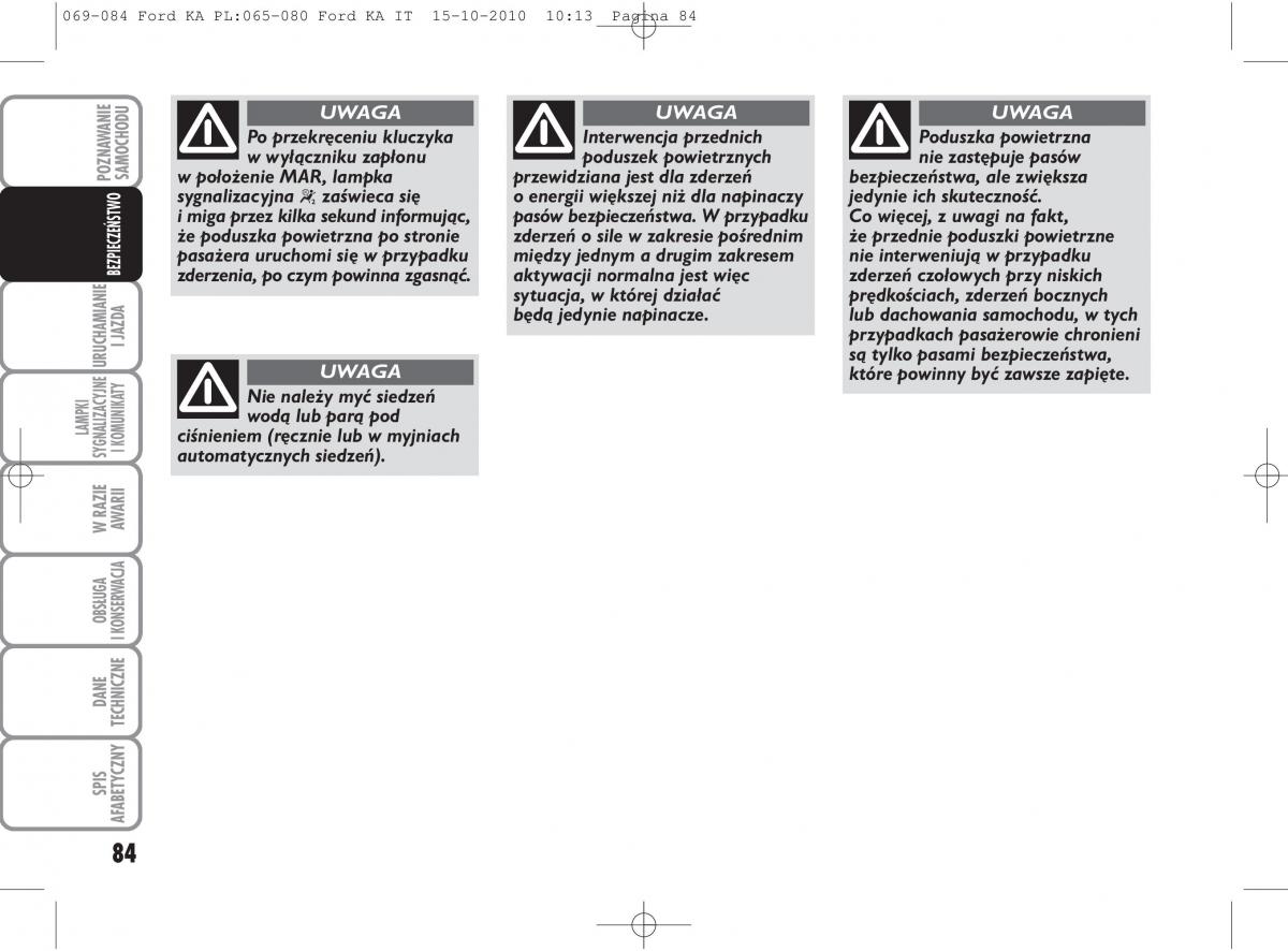 manual  Ford Ka II 2 instrukcja / page 101