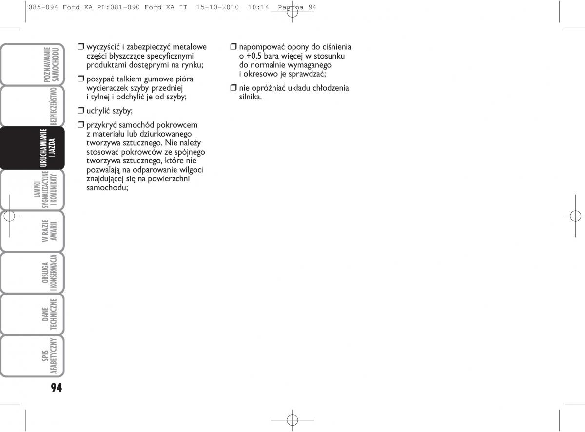 manual  Ford Ka II 2 instrukcja / page 111