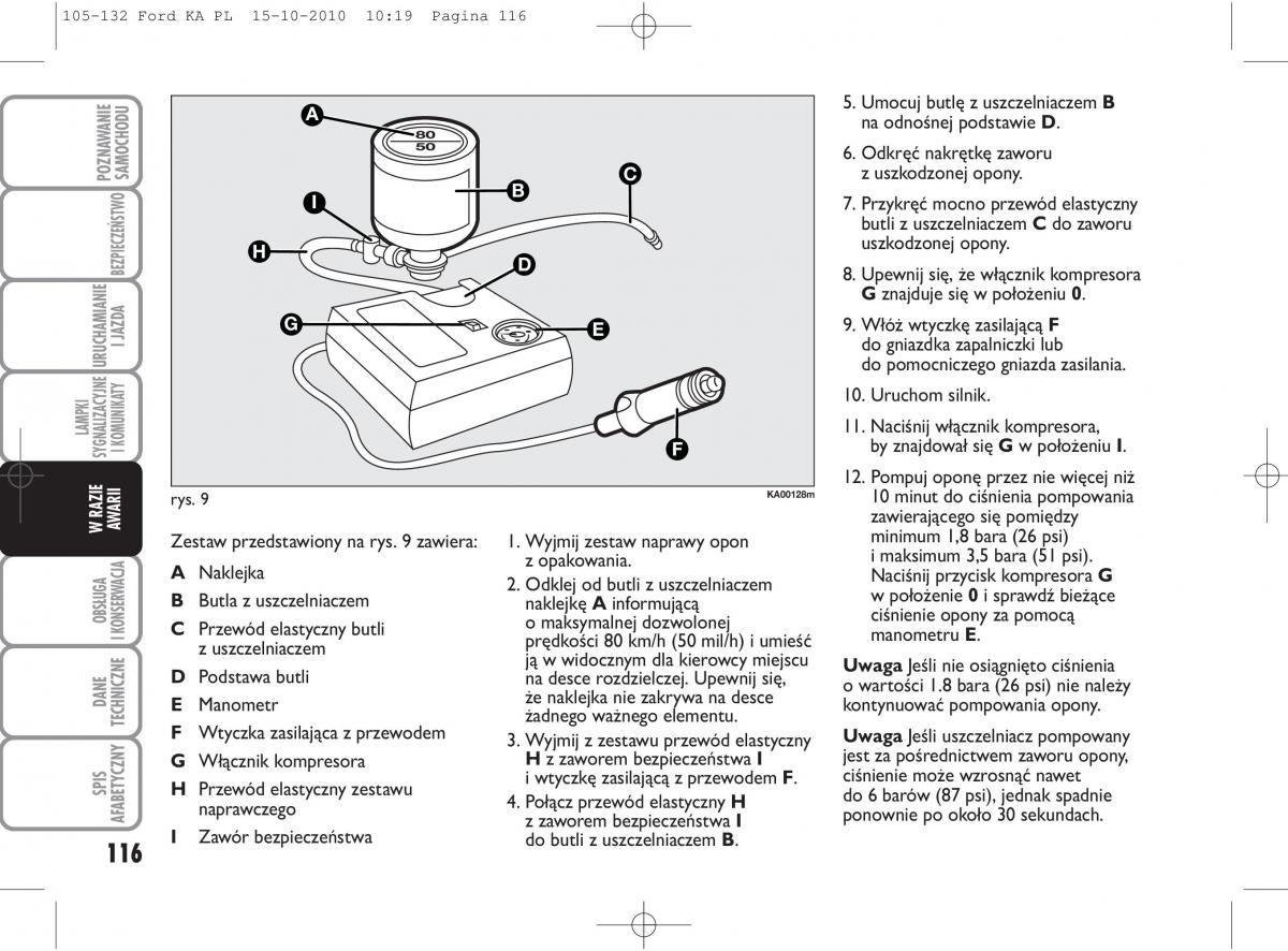 manual  Ford Ka II 2 instrukcja / page 133