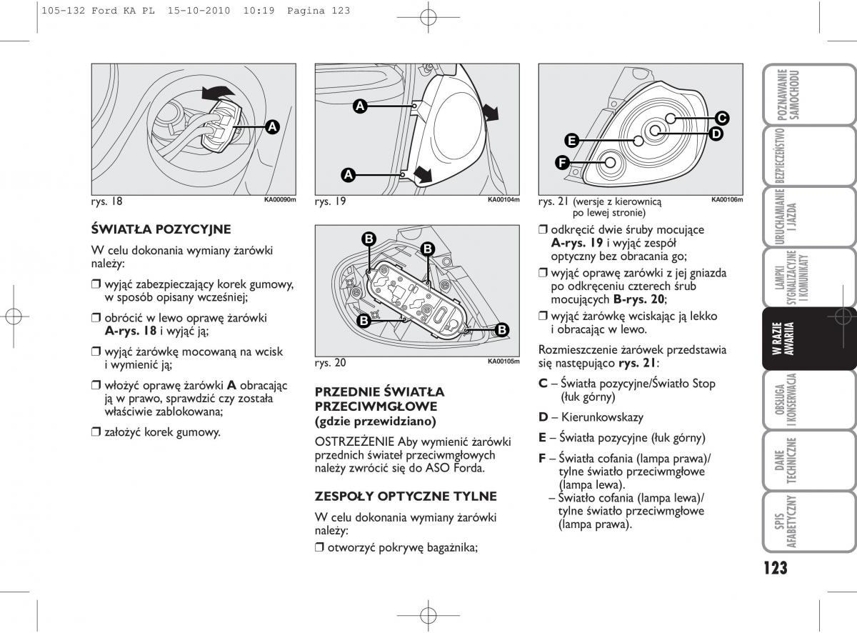 manual  Ford Ka II 2 instrukcja / page 140