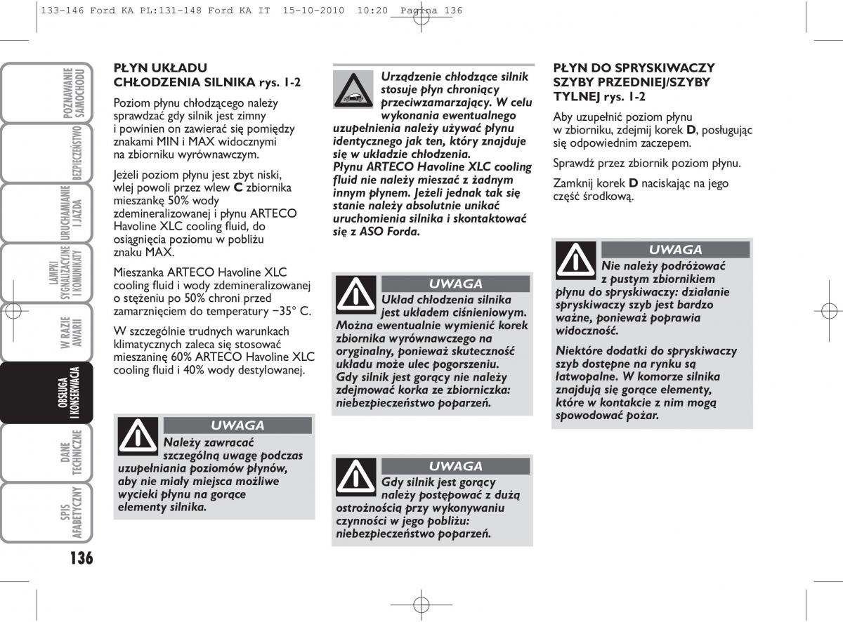 manual  Ford Ka II 2 instrukcja / page 153