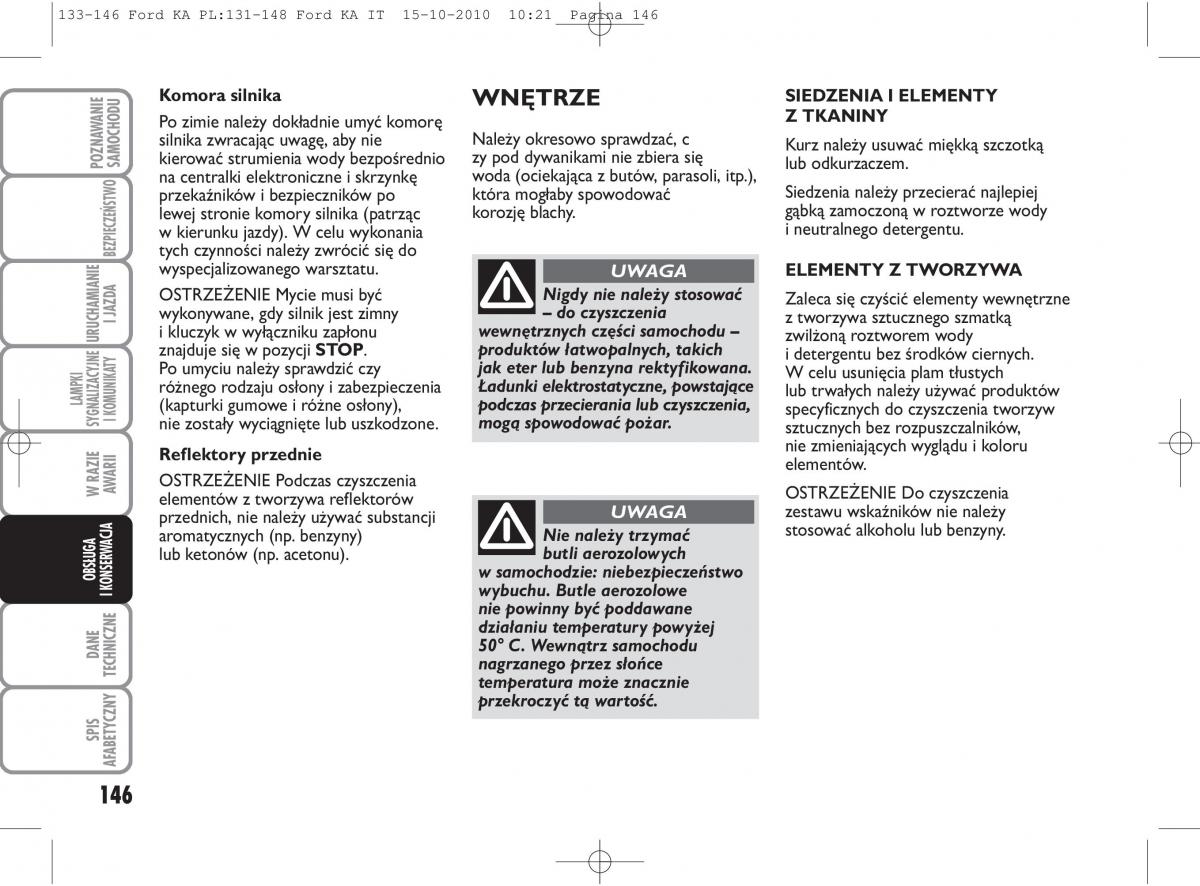 manual  Ford Ka II 2 instrukcja / page 163