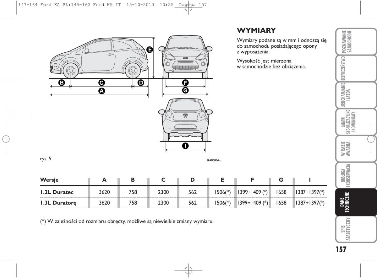 manual  Ford Ka II 2 instrukcja / page 174