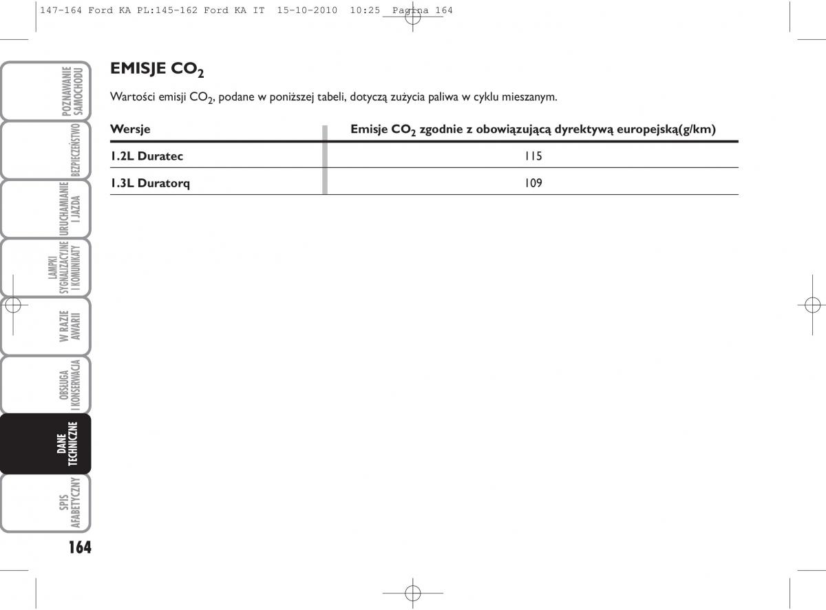 manual  Ford Ka II 2 instrukcja / page 181