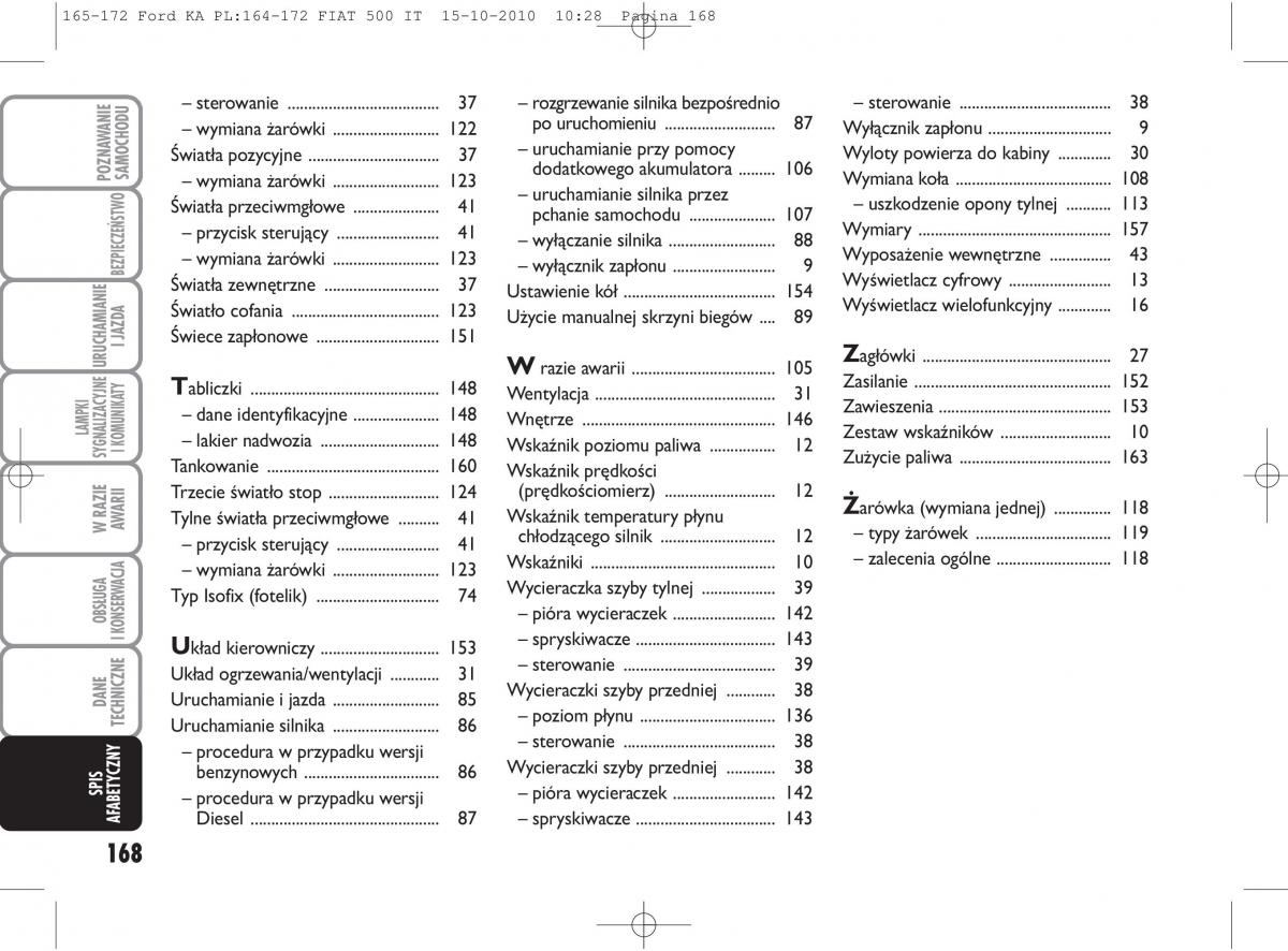 Ford Ka II 2 instrukcja obslugi / page 185