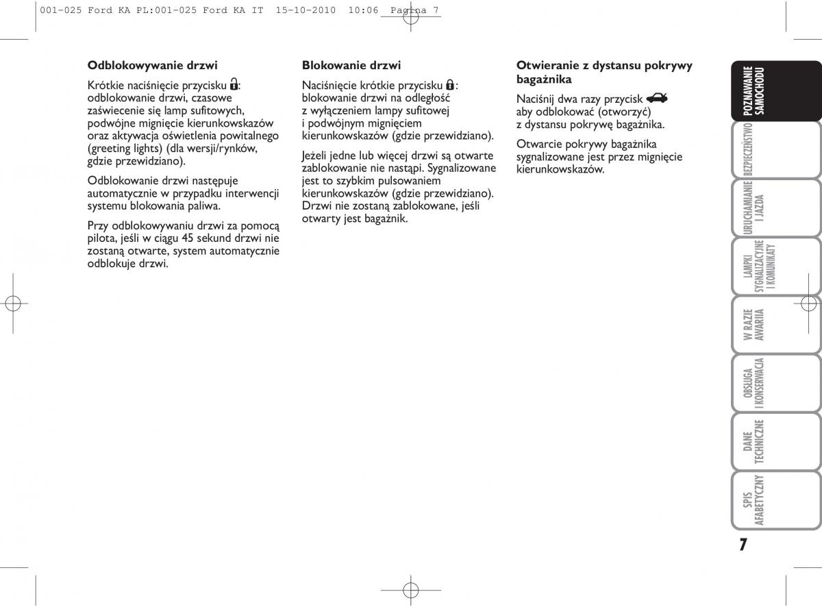 Ford Ka II 2 instrukcja obslugi / page 24