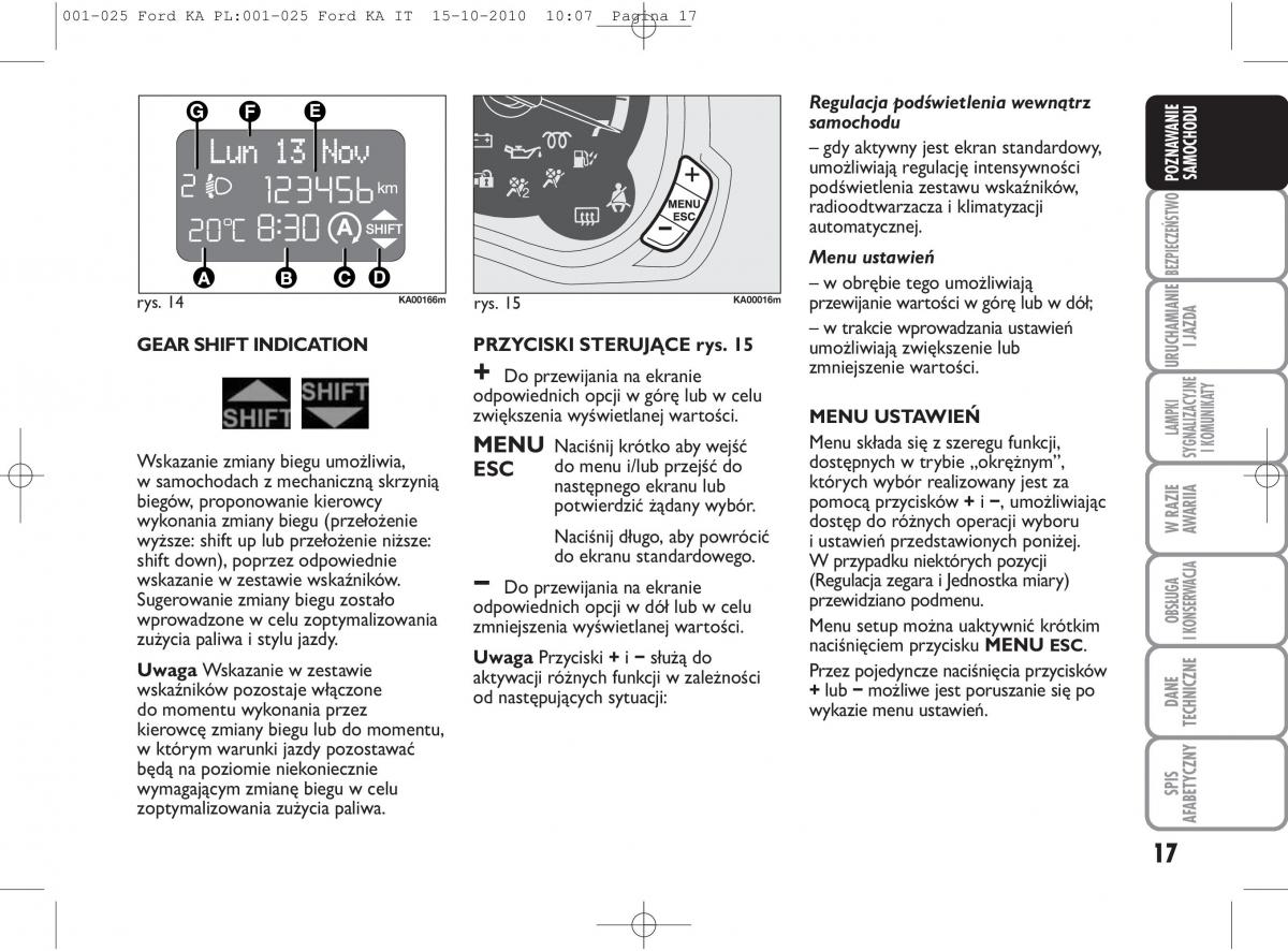 manual  Ford Ka II 2 instrukcja / page 34