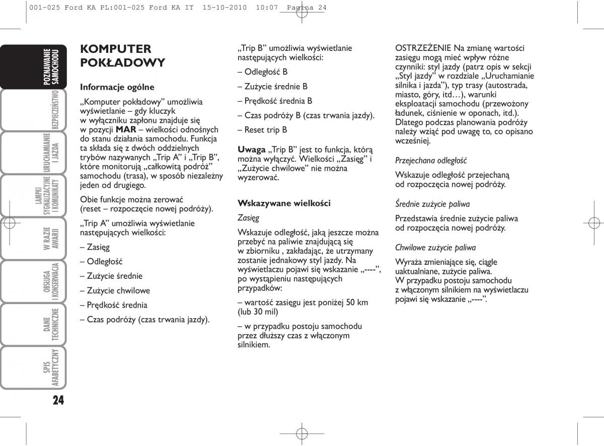 manual  Ford Ka II 2 instrukcja / page 41