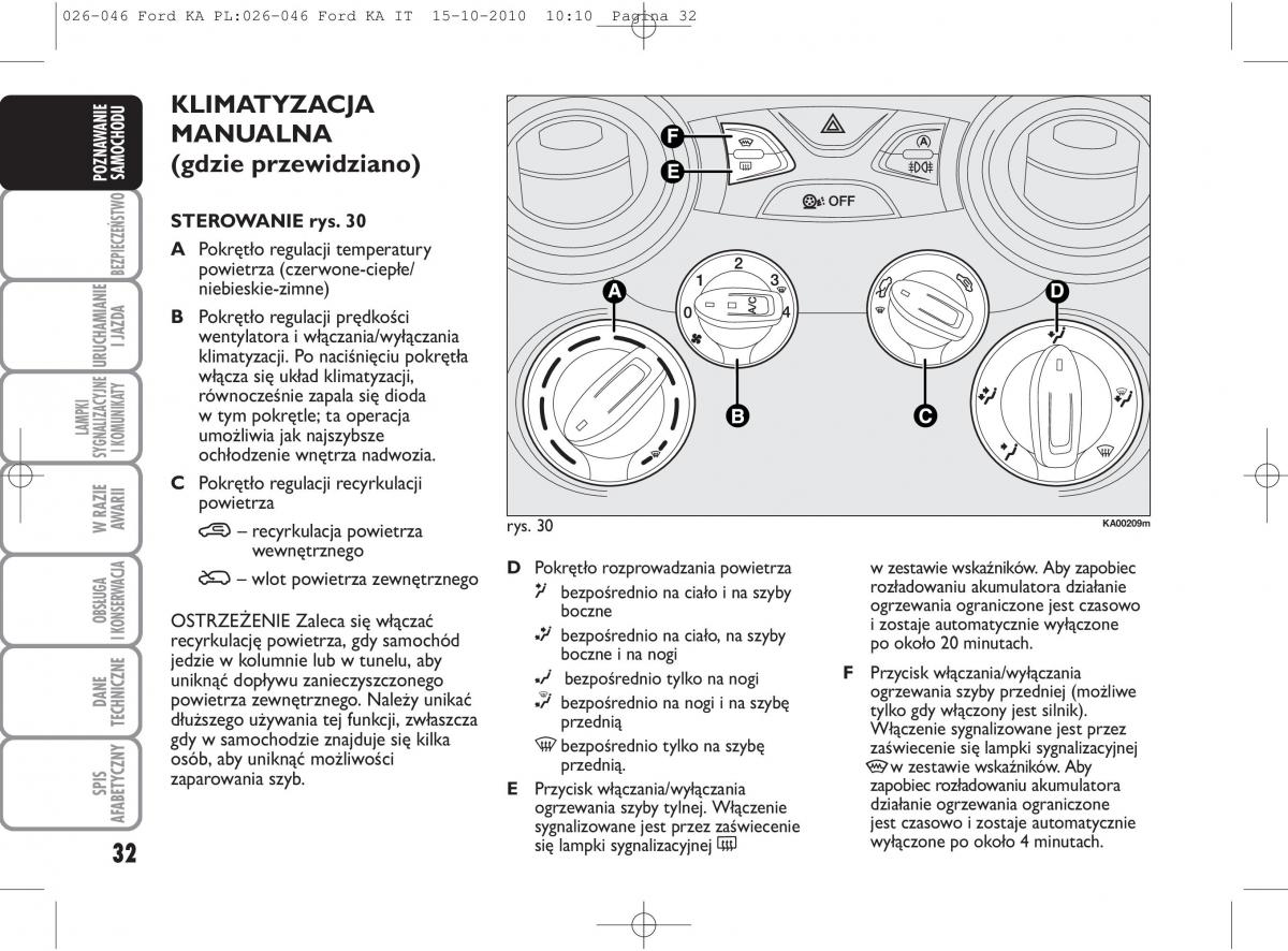 manual  Ford Ka II 2 instrukcja / page 49