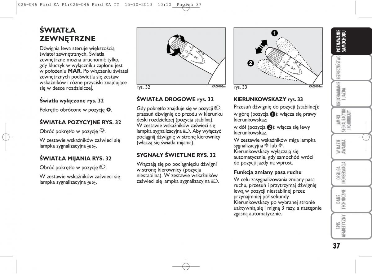 manual  Ford Ka II 2 instrukcja / page 54