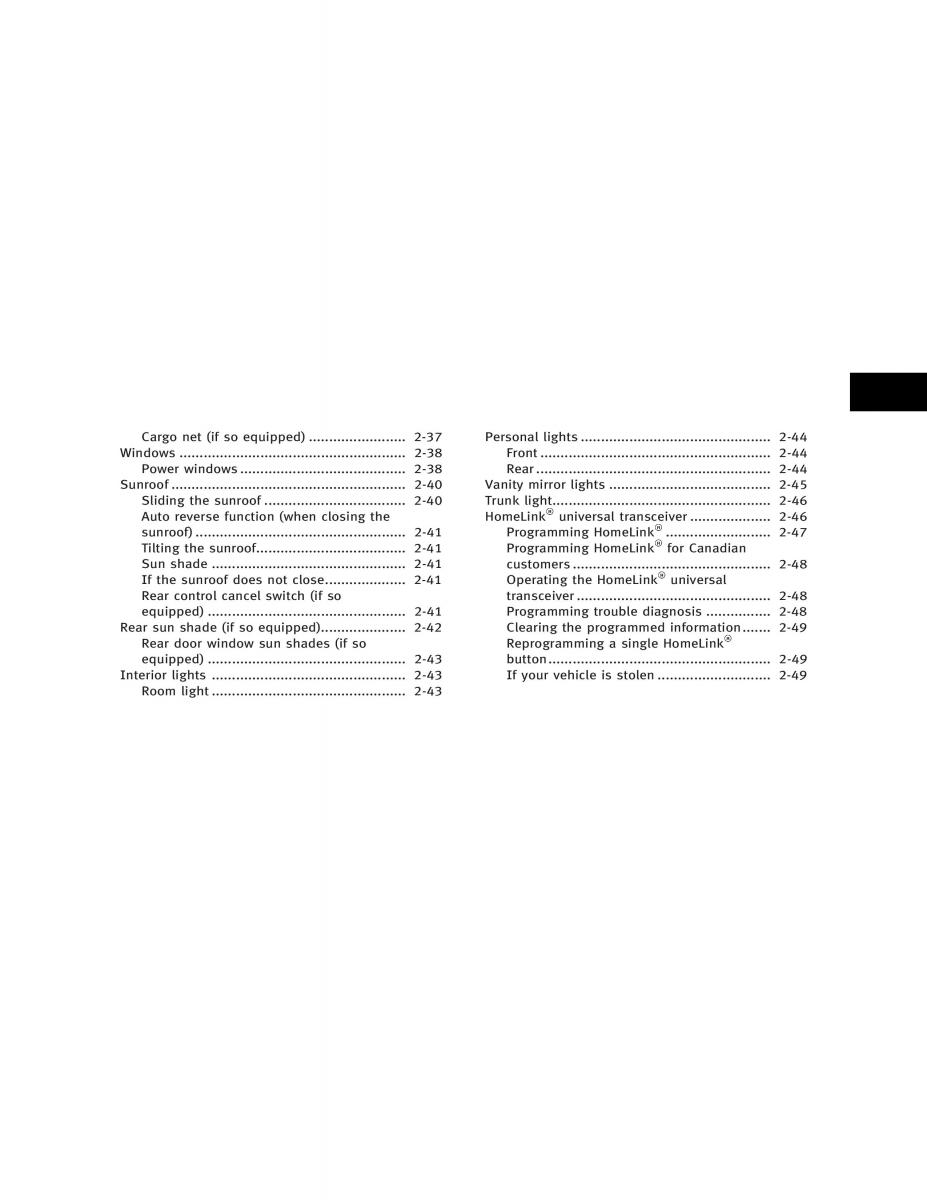 Infiniti Q45 III 3 owners manual / page 59