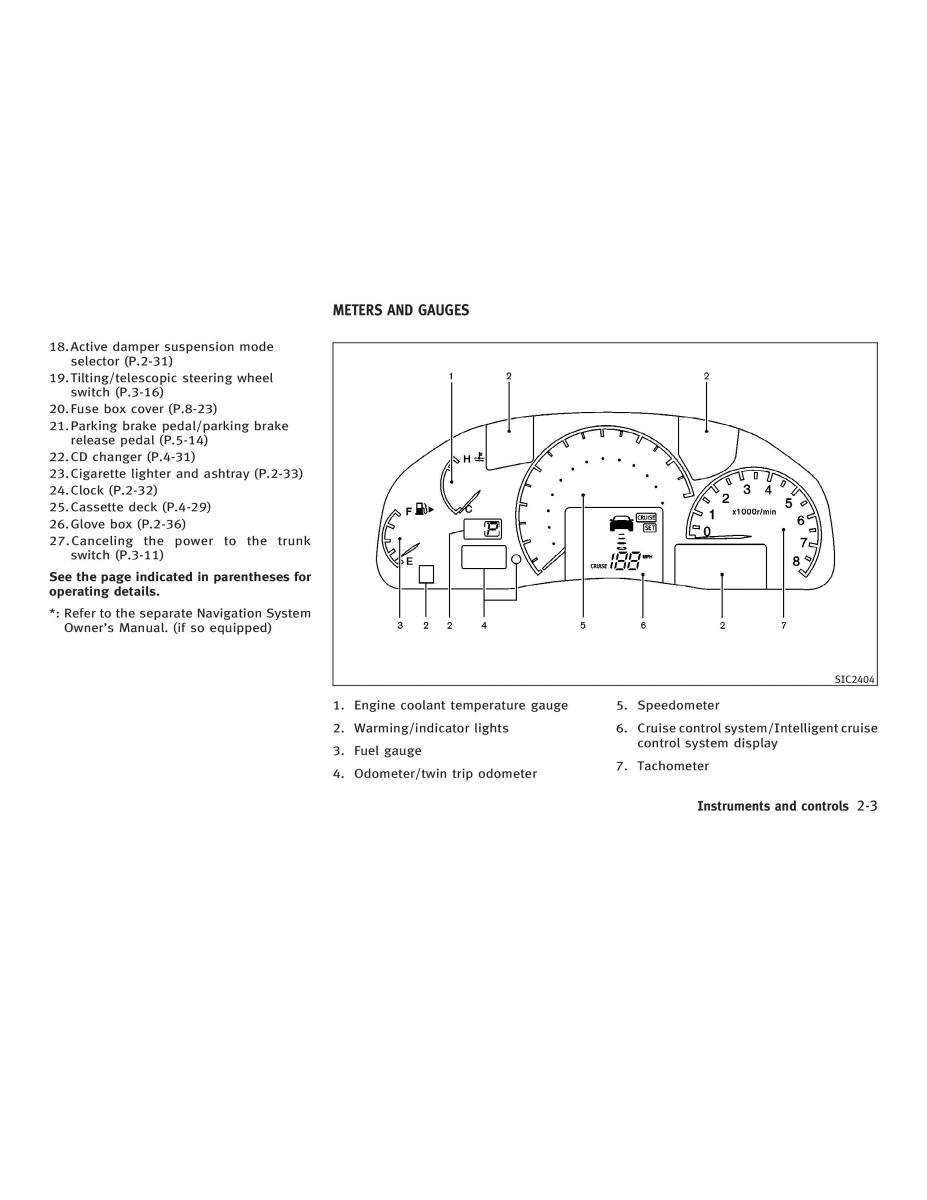 Infiniti Q45 III 3 owners manual / page 61