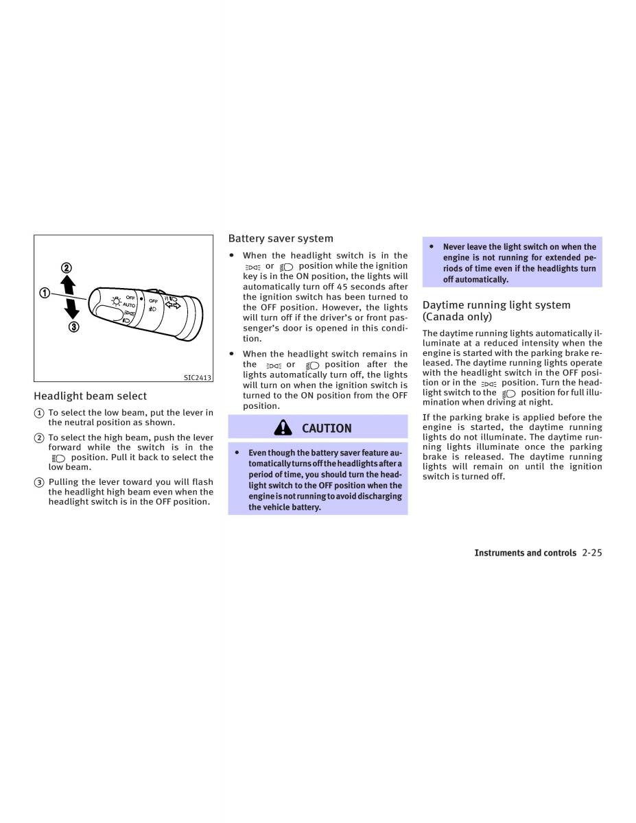 Infiniti Q45 III 3 owners manual / page 83