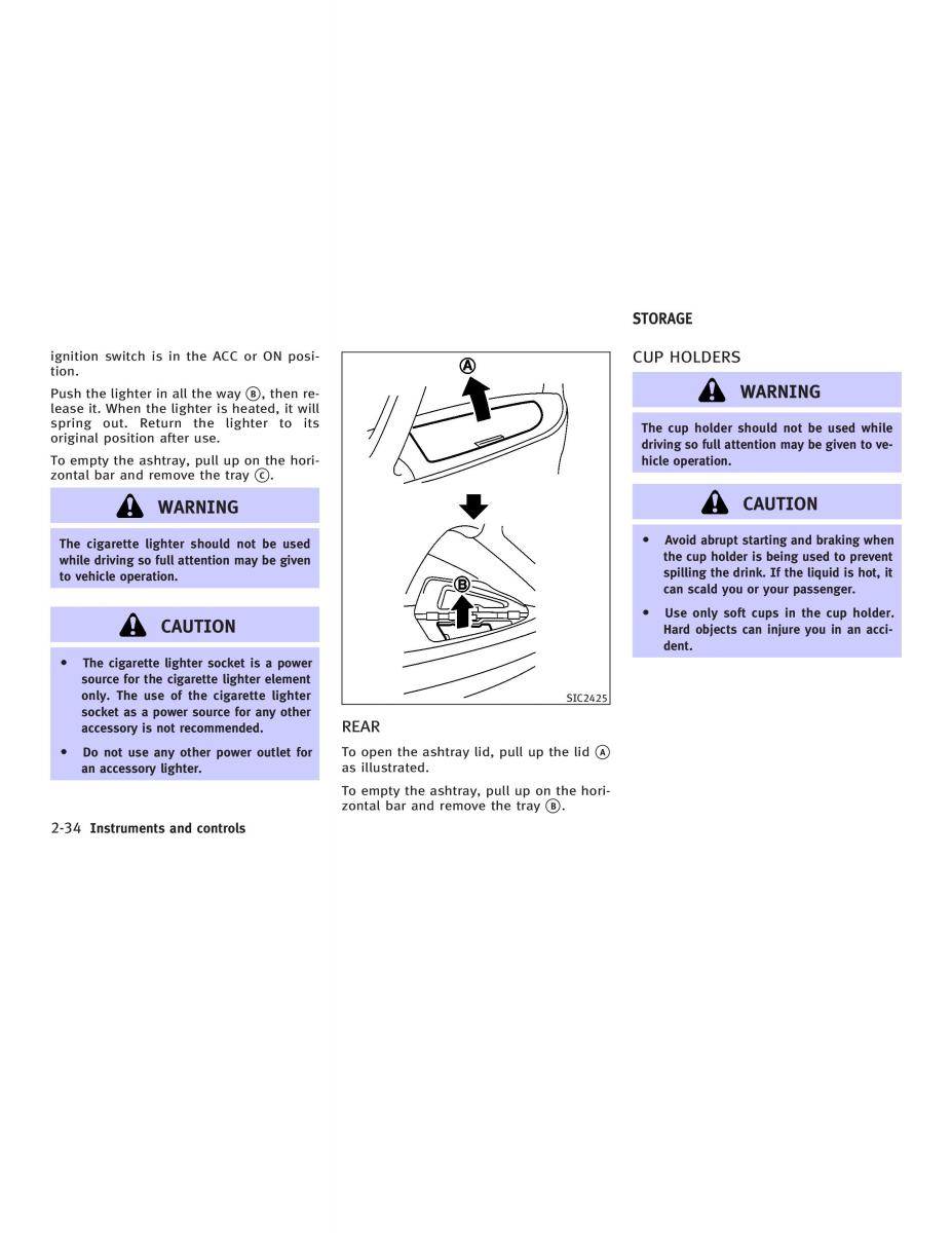 Infiniti Q45 III 3 owners manual / page 92