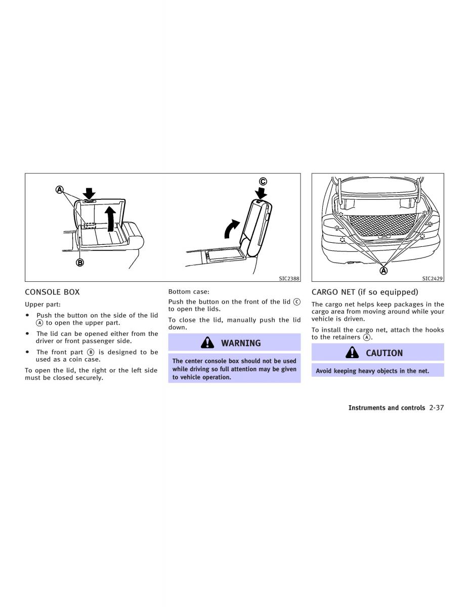 Infiniti Q45 III 3 owners manual / page 95