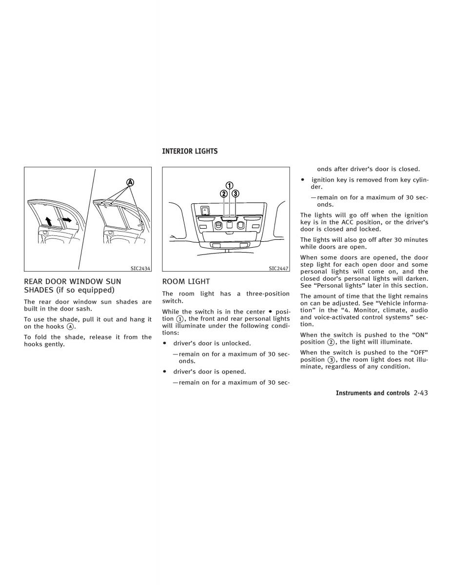 Infiniti Q45 III 3 owners manual / page 101