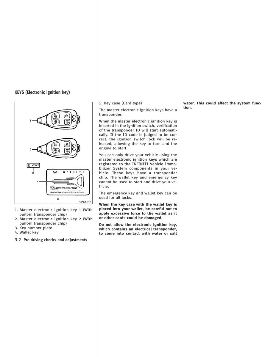 Infiniti Q45 III 3 owners manual / page 110