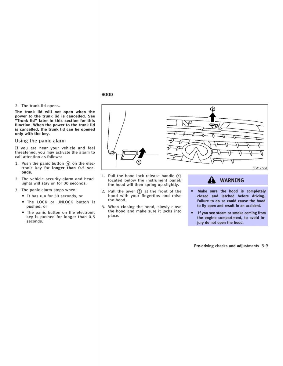 Infiniti Q45 III 3 owners manual / page 117