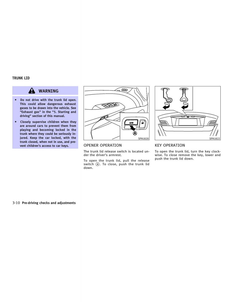 Infiniti Q45 III 3 owners manual / page 118