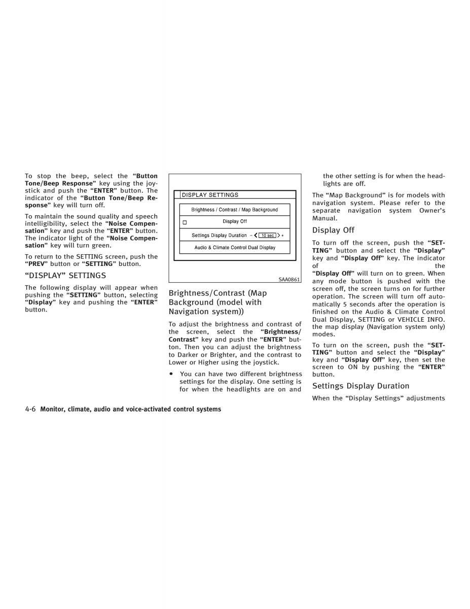 Infiniti Q45 III 3 owners manual / page 138