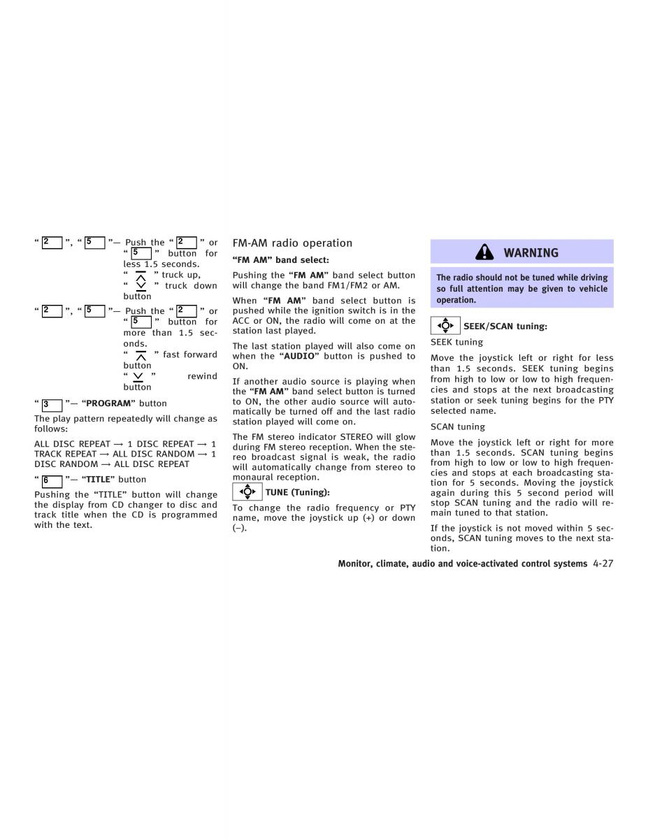 Infiniti Q45 III 3 owners manual / page 159