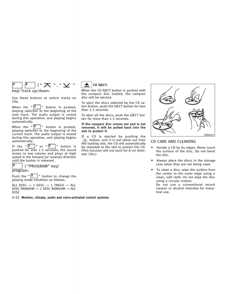 Infiniti Q45 III 3 owners manual / page 164