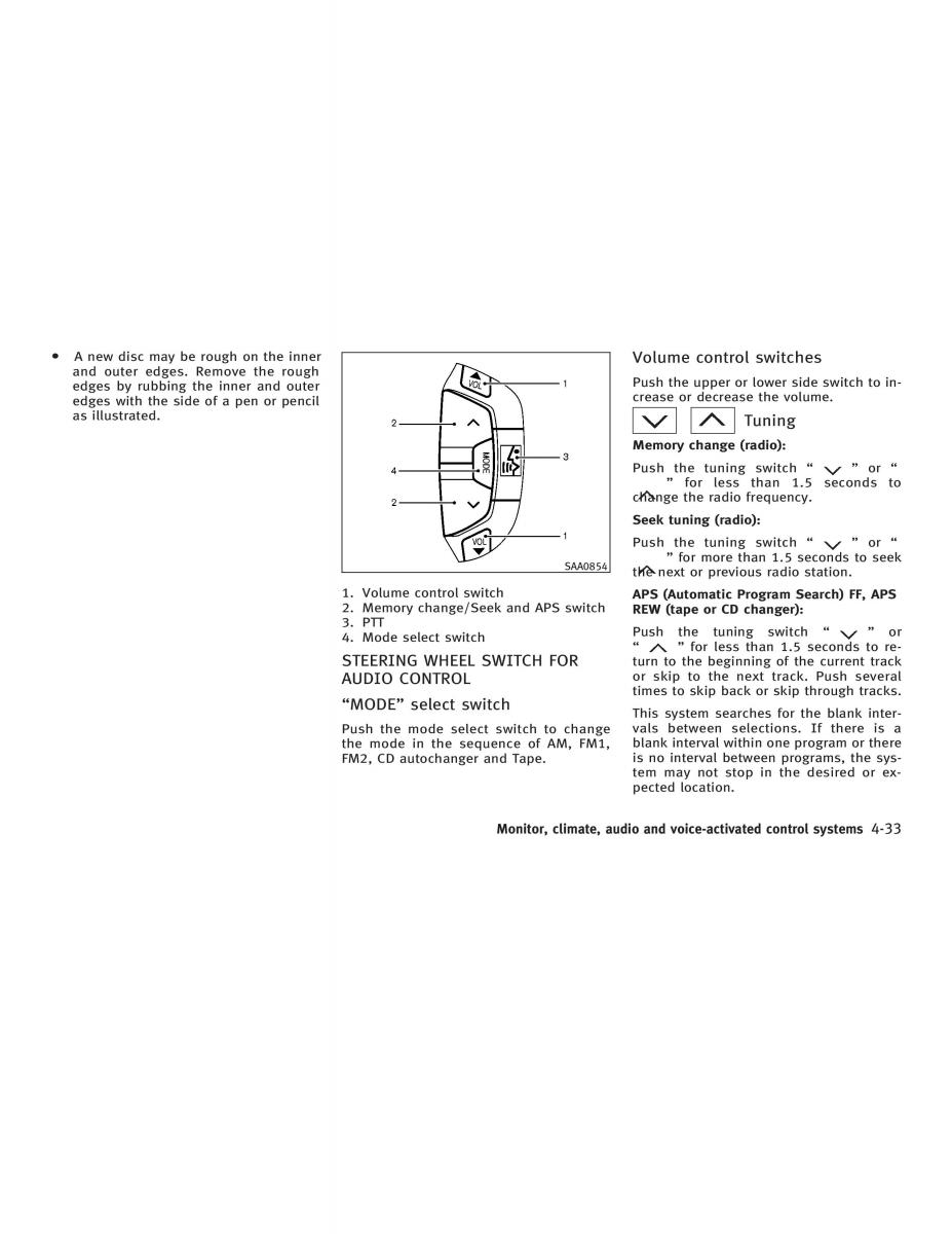 Infiniti Q45 III 3 owners manual / page 165