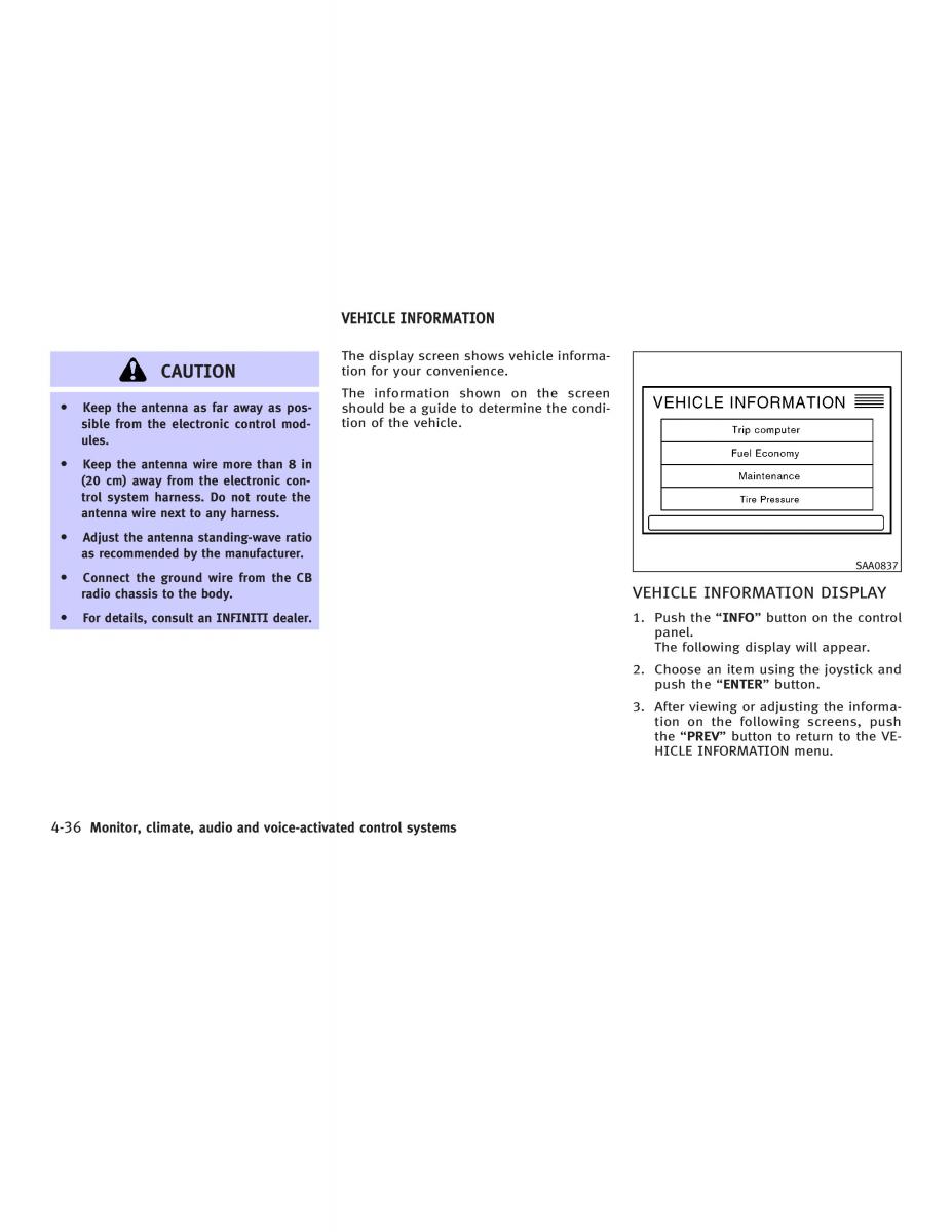 Infiniti Q45 III 3 owners manual / page 168