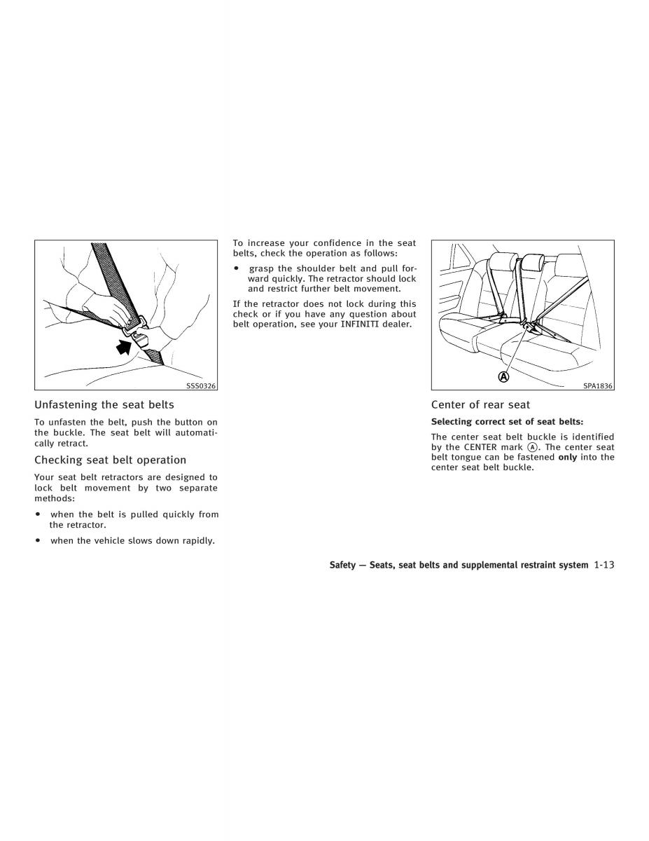 Infiniti Q45 III 3 owners manual / page 23