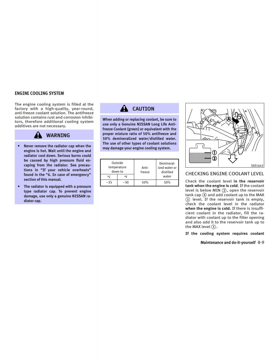 Infiniti Q45 III 3 owners manual / page 261