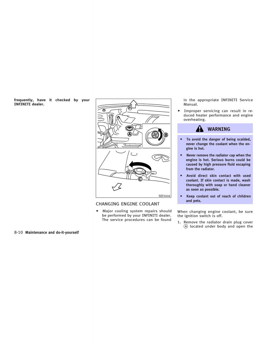 Infiniti Q45 III 3 owners manual / page 262